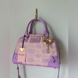 Viral Juicy Couture Vintage Couture Purple Bowler Bag